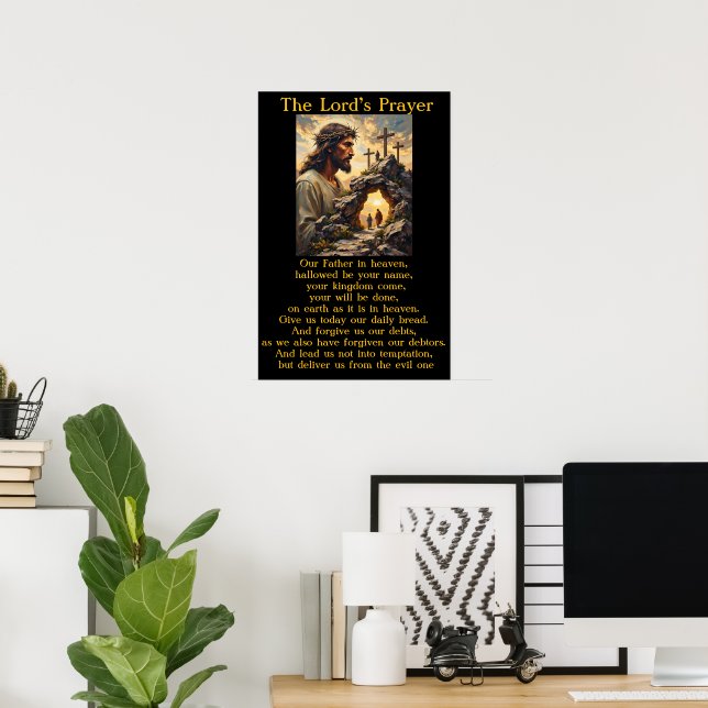 Faderns bönen Uppståndelse Gryning Frälsning Konst Poster (Hemmakontoret)