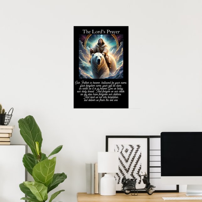 Faderns böner Polar vildmark Triumf Konstverk Poster (Hemmakontoret)