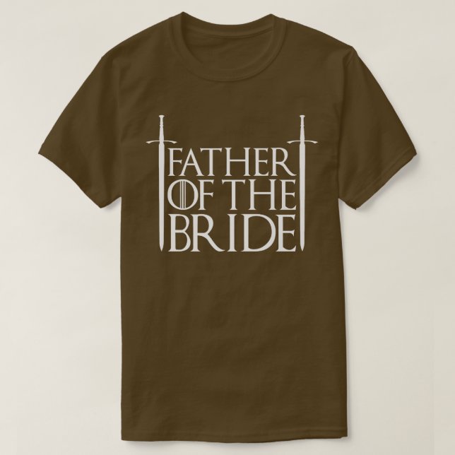 Faderns Brudpartymärke Bröllopsdusch Förlovning T Shirt (Design framsida)