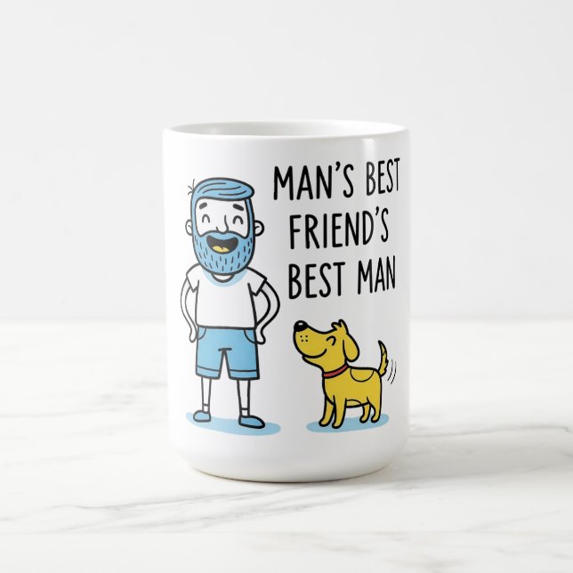 Faderns dag för Mannens Bästa Väns Bästa Man Kaffemugg (Center)