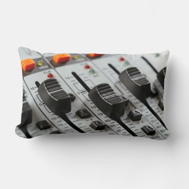 Faders för inspelningstudioblandare lumbarkudde (Framsida)