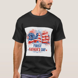 Fadersdag med patriotisk känsla t shirt