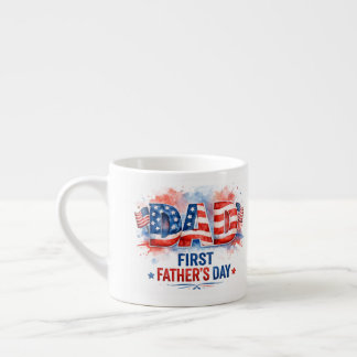 Fadersdag med patriotisk prägel espressomugg