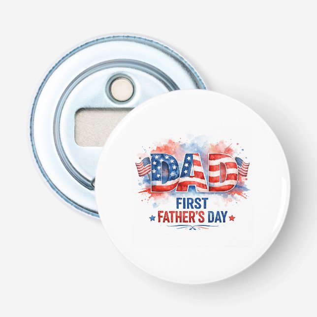 Fadersdag med patriotisk prägel flasköppnare (Framsidan)