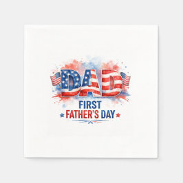 Fadersdag med patriotisk ton pappersservett