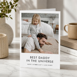 Fadersdags kort Anpassad foto Pappa hälsning