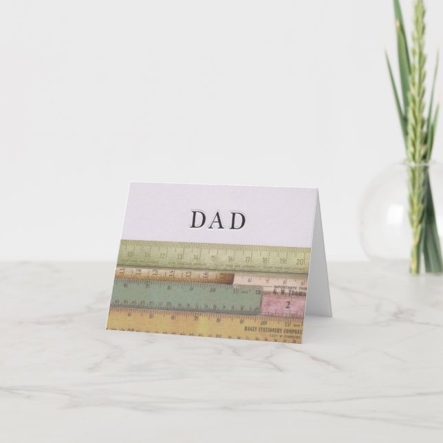 Fadersdags kort, födelsedagskort till pappa helgkort (Framsida)