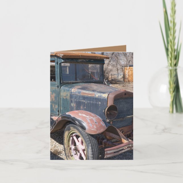 Fadersdagskort, gammal lastbil Ett sällsynt fynd Kort (Framsida)