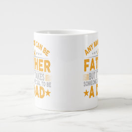 Fadersdagspresent till en farfar som en pappa jumbo mugg