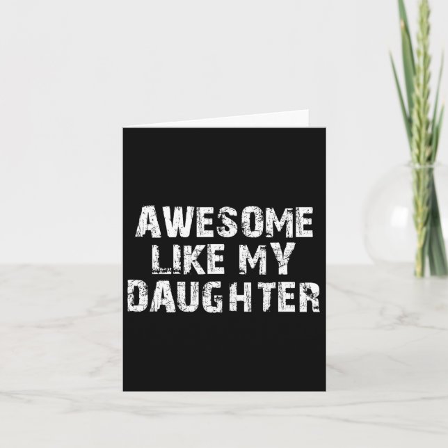 Fadersdagspresent till pappa från dotter Superb Så Kort (Framsida)