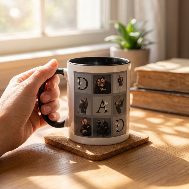 Fadersdagspresent till pappa Svart Mugg (Skapare uppladdad)