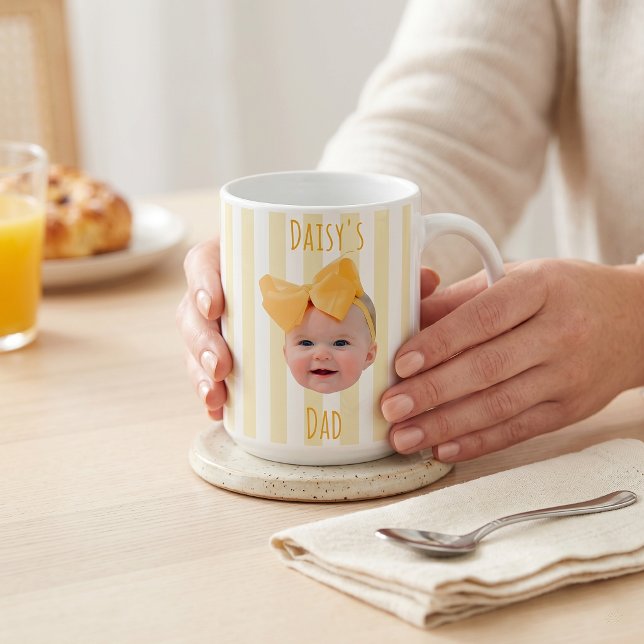 Fadersdagspresenter till Pappa Baby Face-Mugg Kaffemugg (Skapare uppladdad)