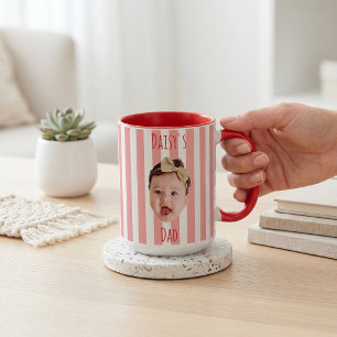 Fadersdagspresenter till pappa Baby Face-mugg Mugg