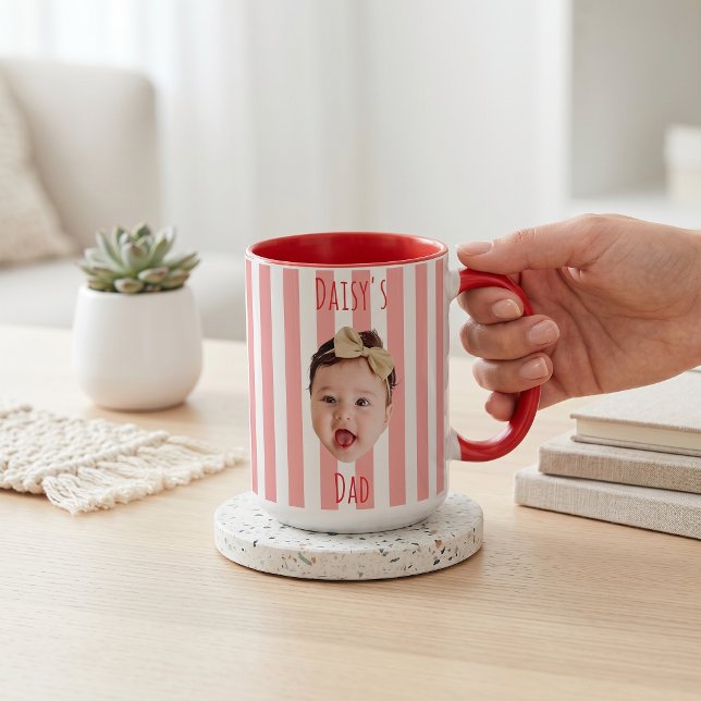 Fadersdagspresenter till pappa Baby Face-mugg Mugg (Skapare uppladdad)