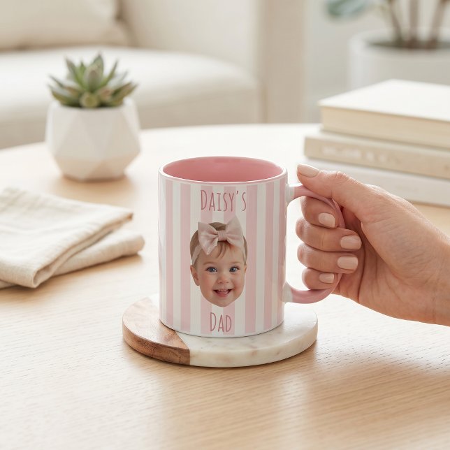 Fadersdagspresenter till pappa Baby Face-mugg Mugg (Skapare uppladdad)