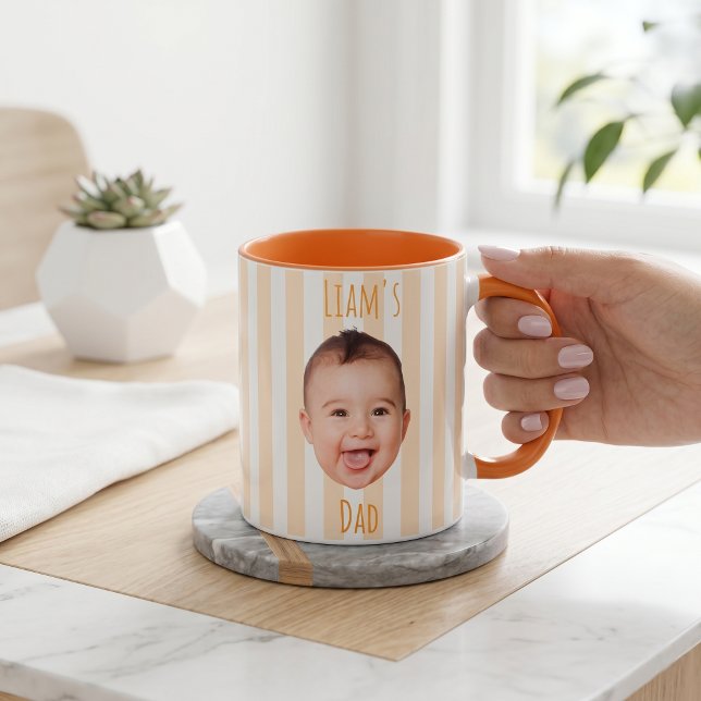 Fadersdagspresenter till pappa Baby Face-mugg Mugg (Skapare uppladdad)