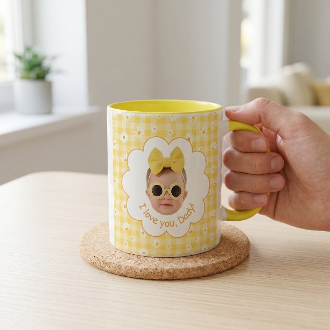 Fadersdagspresenter till pappa gula mugg (Skapare uppladdad)
