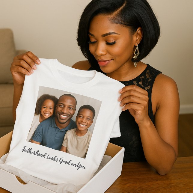 Faderskap ser Bra ut på ditt foto T Shirt (Skapare uppladdad)