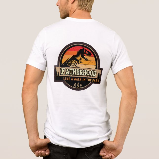 Faderskap som en Walk i Park T-Shirt (Baksida)