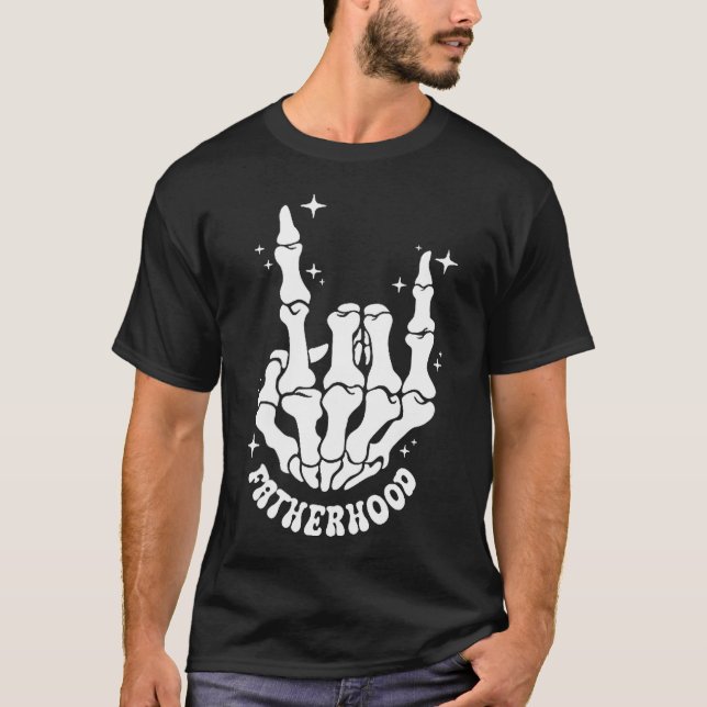 Faderskap Vissa dagar jag gungar det skelett fram  T Shirt (Framsida)