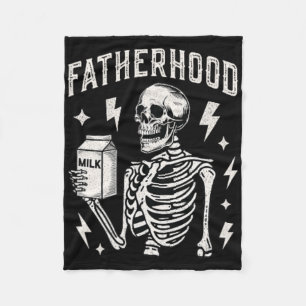 Faderskapets Skeleton bara en Pappa med Mjölk funn Fleecefilt
