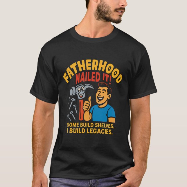 Faderskapets spikade den till pappor t shirt (Framsida)