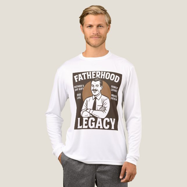 Faderskapsarvs vintage fars dag  t shirt (Hel framsida)