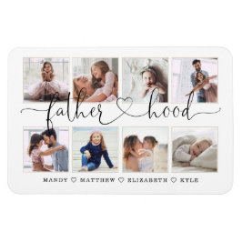 Faderskapskript | Gått för far Fotokollage Magnet