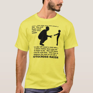 Fadersråd Motocross Dirt Bike Racing Roligt Tee Shirt