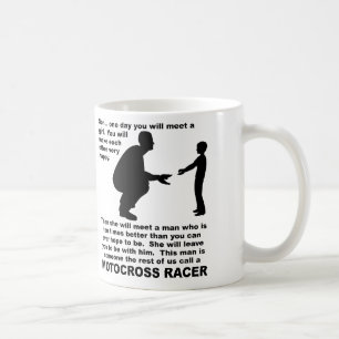 Fadersråd Motocross Dirt Bike Rolig Mugg