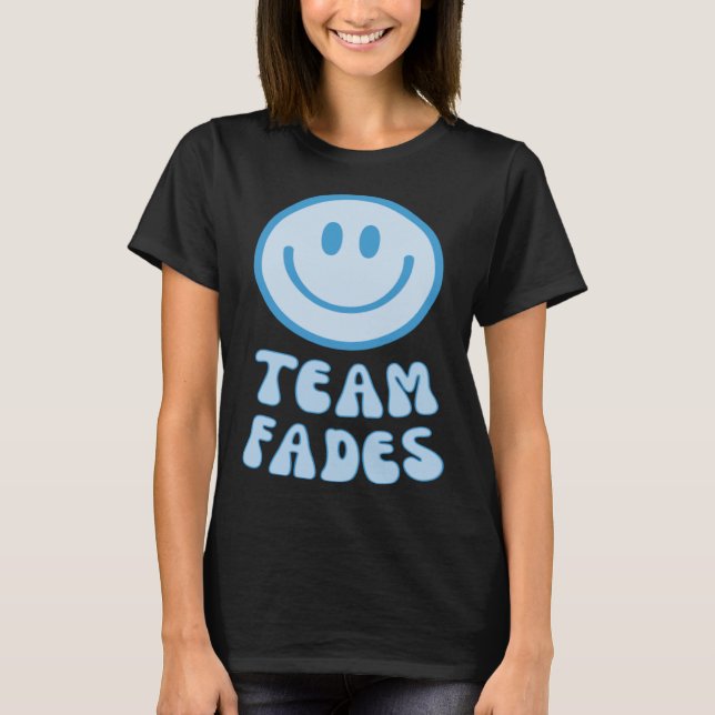 Fades eller Braids Gender Reveal Retro - Team Fade T Shirt (Framsida)
