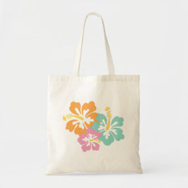Fades Hawaiian Flowers Tote Bag Tygkasse