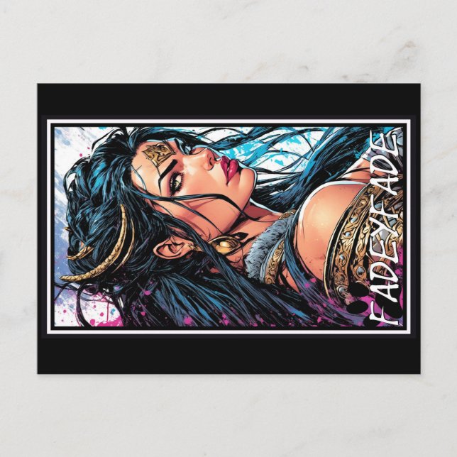 Fadey Barbar Comic Style 02   Vykort (Framsida)