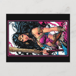 Fadey Barbarian Tecknad Stil 03 Vykort