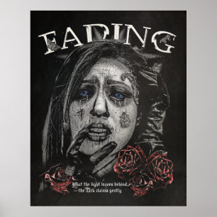 Fading - gotisk streetweardesign poster