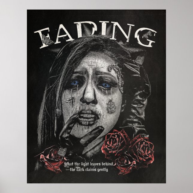 Fading - gotisk streetweardesign poster (Framsidan)