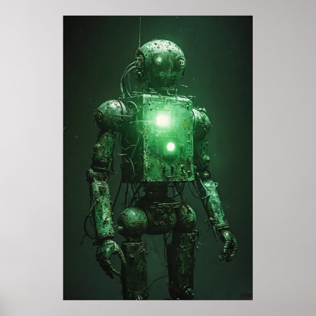 Fading Sentinel: A Broken Robot Poster (Framsidan)
