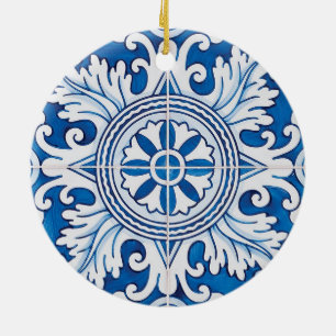 Fado, portugisisk folkmusik julgransprydnad keramik