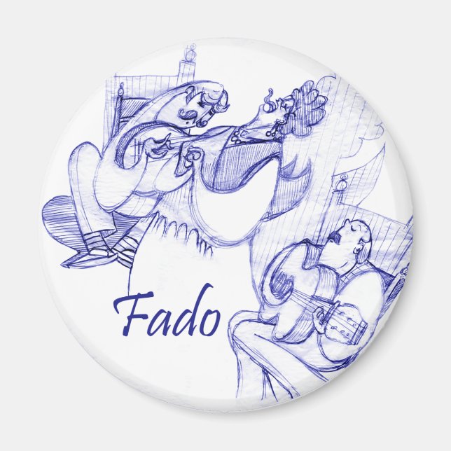 Fado singer magnet (Framsidan)