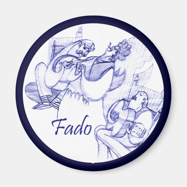 Fado singer magnet (Framsidan)