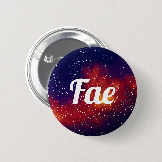 Fae Anpassade Galaxy Identity Knapp (Framsida & baksida)