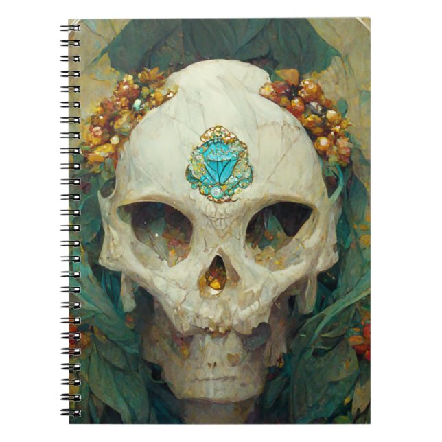 Fae Skull Fantasy Anteckningsbok (Framsidan)