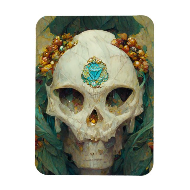 Fae Skull Fantasy Magnet (Vertikal)