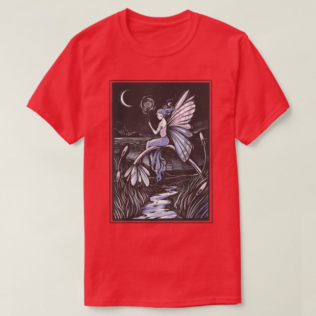 Faecore Fairy Night Fairycore Fantasy Magic Natatu T Shirt (Design framsida)