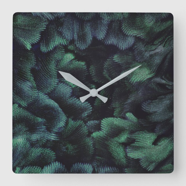 Faerie Forest  Square Wall Clock Fyrkantig Klocka (Framsida)