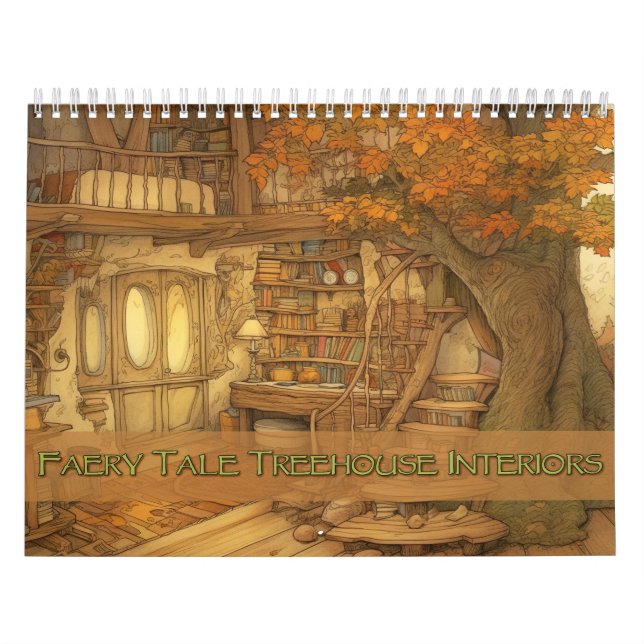 Faery Tale Treehouse Interiors Calendar Kalender (Omslag)