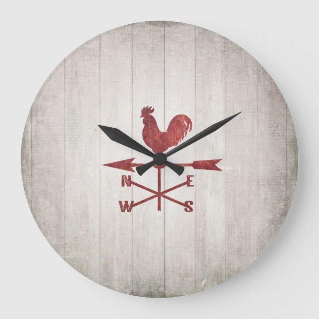 Fåfängt lantligt väder (rött) stor klocka (Framsida)