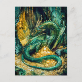 Fafnir Guarding Nibelung Treasure Helg Vykort