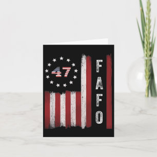 Fafo Flagga Trump Funny Kort