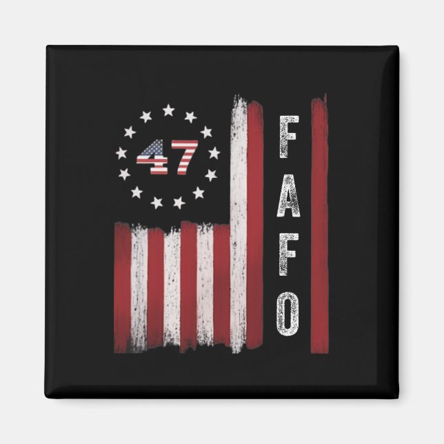 Fafo Flagga Trump Funny Magnet (Framsidan)
